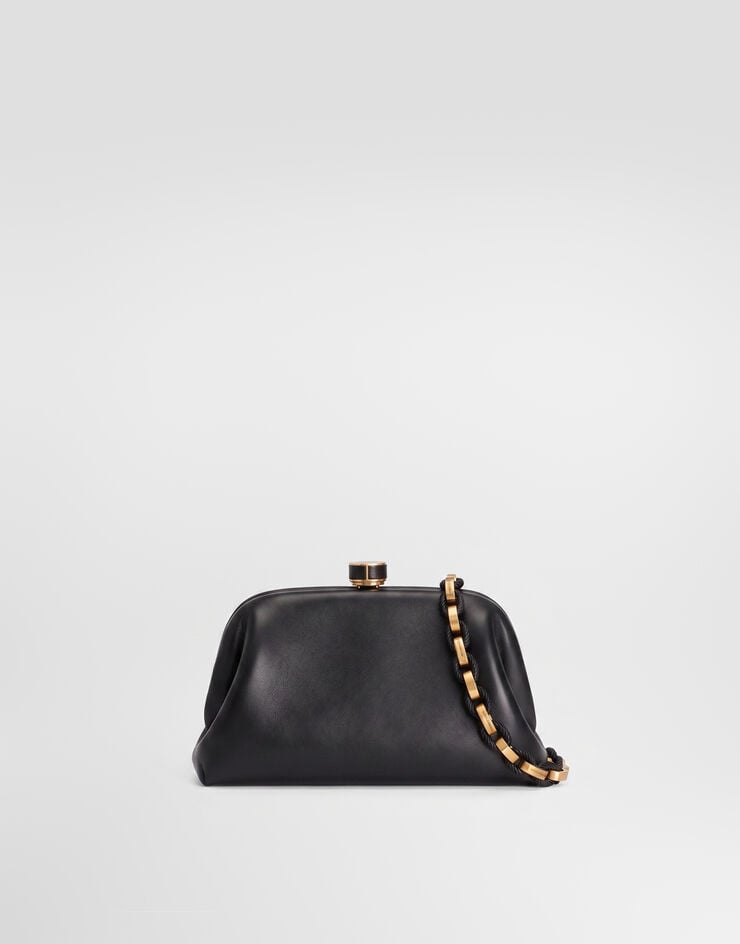 Dolce & Gabbana حقيبة يد Grandma mini من جلد نابا plongé أسود BB7993BF984