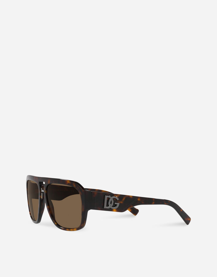 Dolce & Gabbana Солнцезащитные очки DG Crossed гавана VG440AVP273