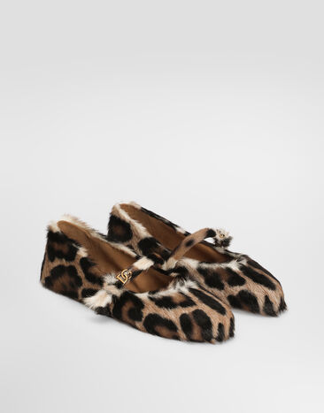 Dolce & Gabbana Leo kid leather ballet flats Multicolor CB0285A0409