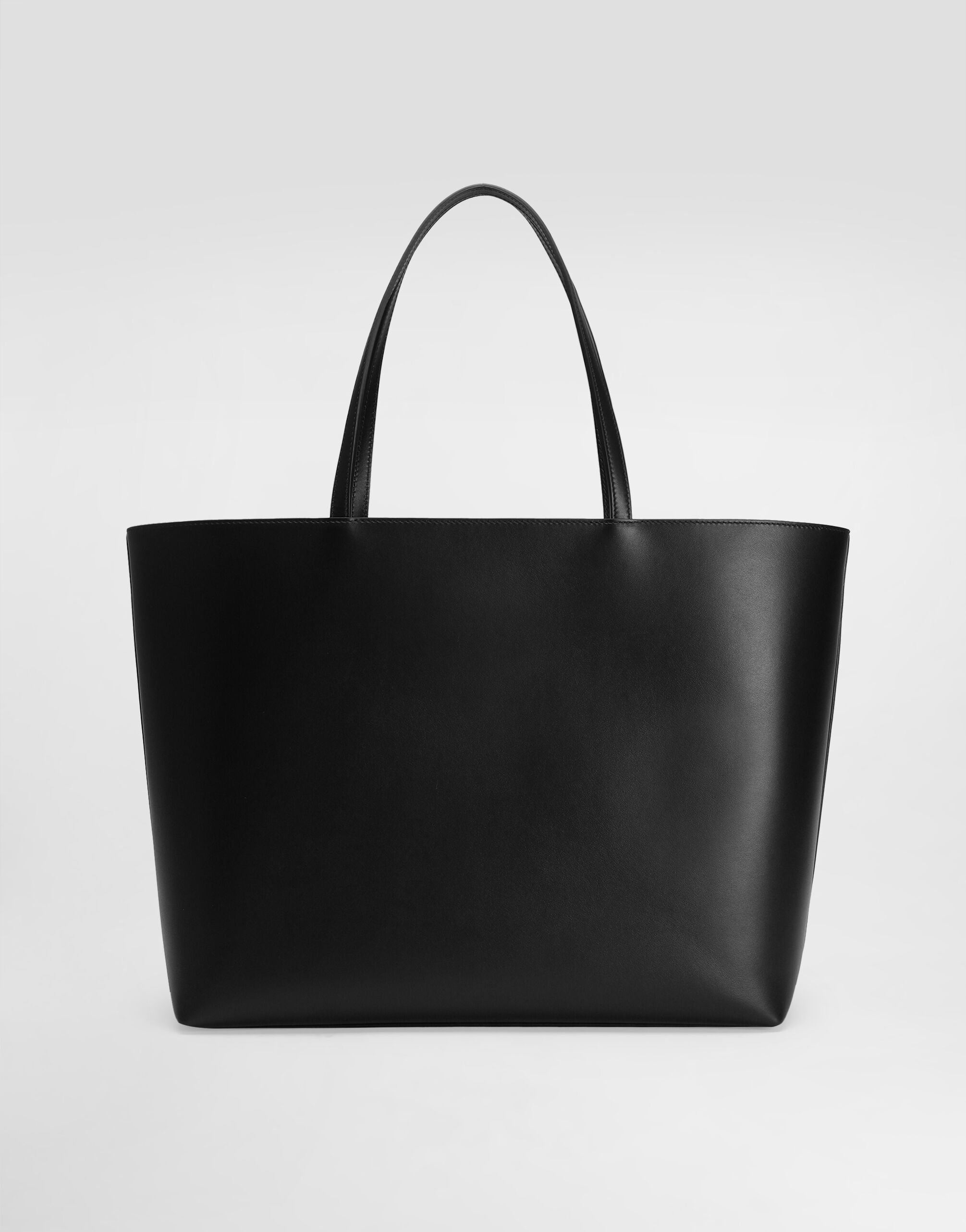 【メーカー包装済】 Medium calfskin Women for Black in shopper Bag Logo DG バッグ