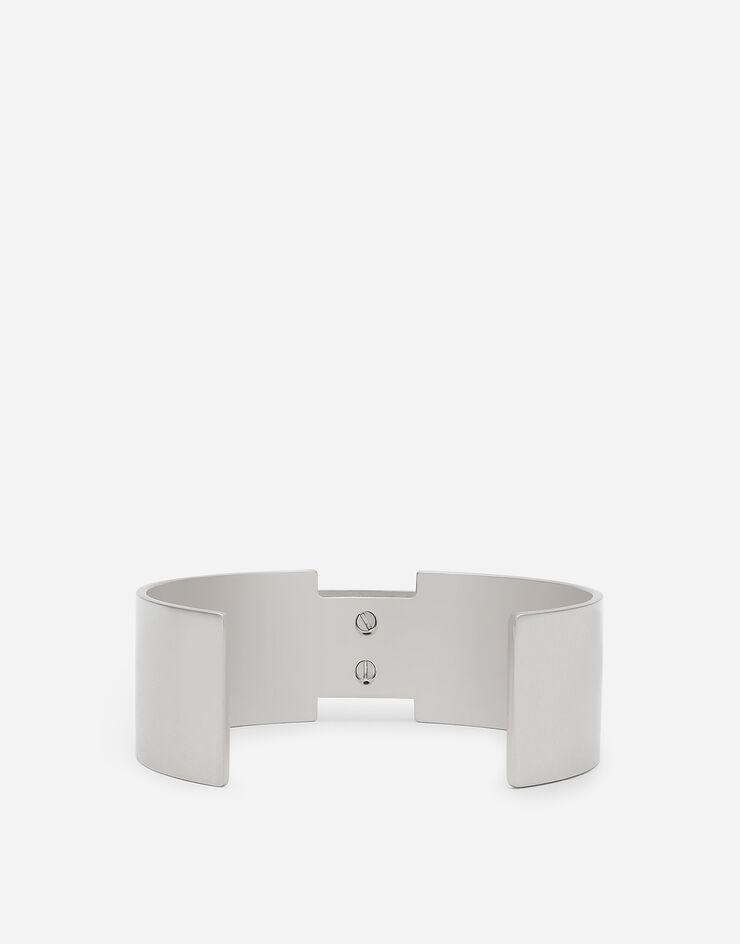 Dolce & Gabbana Pulsera con placa con logotipo Plateado WBQ5P8W1111