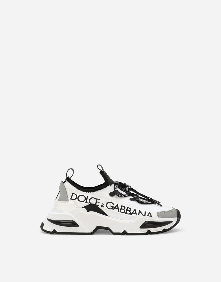 Dolce & Gabbana 믹스 소재 에어마스터 스니커즈 화이트 DA5203AB068
