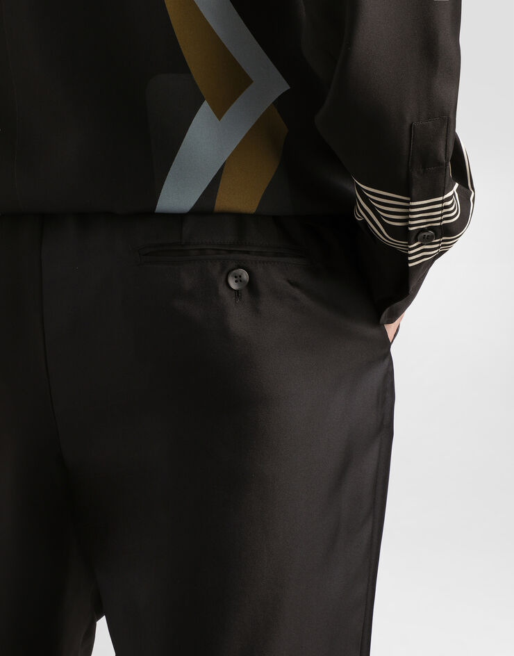 Dolce & Gabbana Geometric-print twill jogging trousers Multicolor GV4LHTHI11R