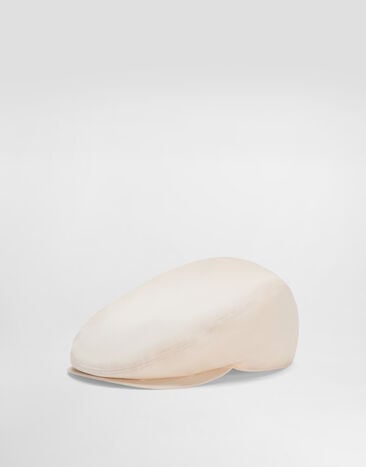 Dolce & Gabbana Cotton gabardine flat cap Beige GH587ZFUFNV