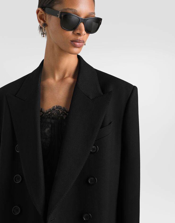 Dolce & Gabbana Wool gabardine coat Dolce & Gabbana Wool gabardine coat Black F0W6ETFU272