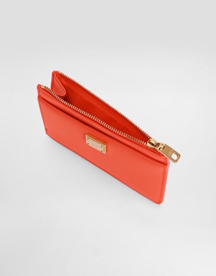 Dolce & Gabbana Calfskin card holder Orange BI1261A9S25
