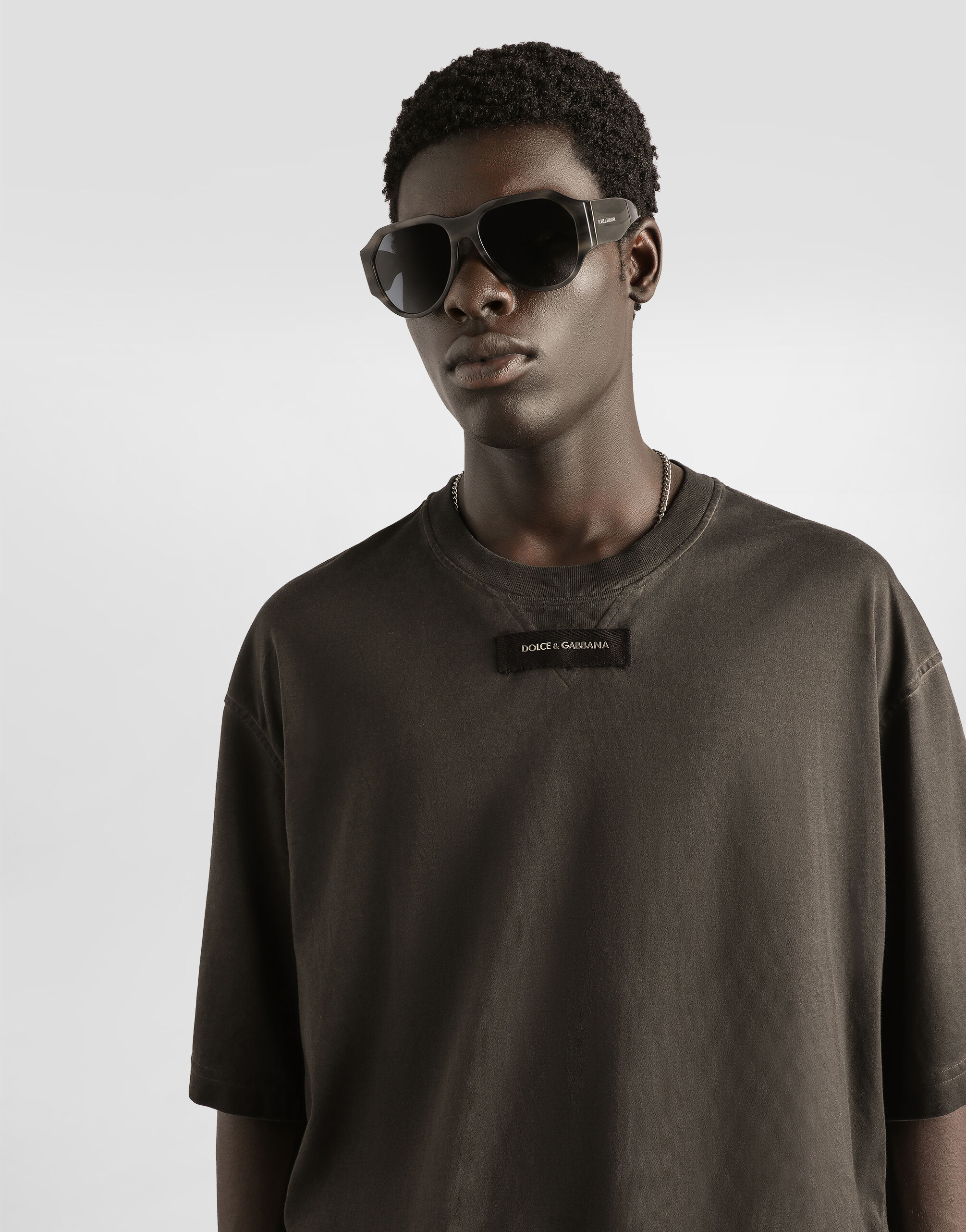 Cotton t-shirt in Black for Men | Dolce&Gabbana® US