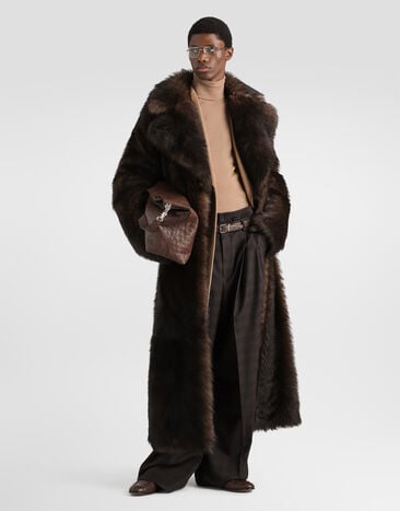 Dolce & Gabbana Single-breasted shearling coat Dolce & Gabbana Single-breasted shearling coat G050SLFUP89