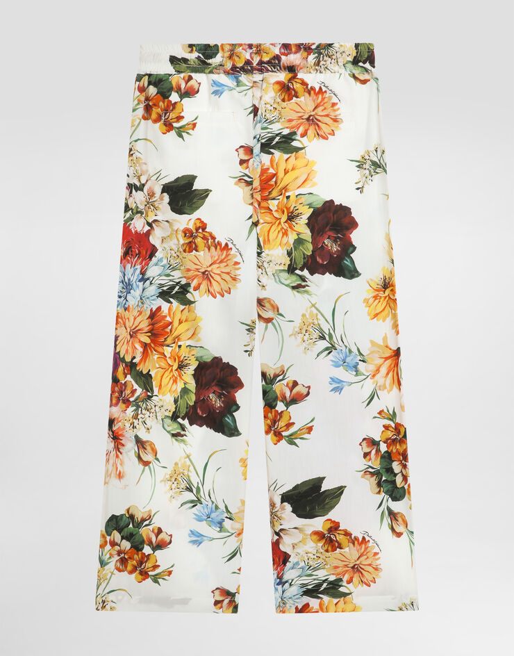 Dolce & Gabbana Flower-print cotton poplin trousers Print L53P50HS5TV