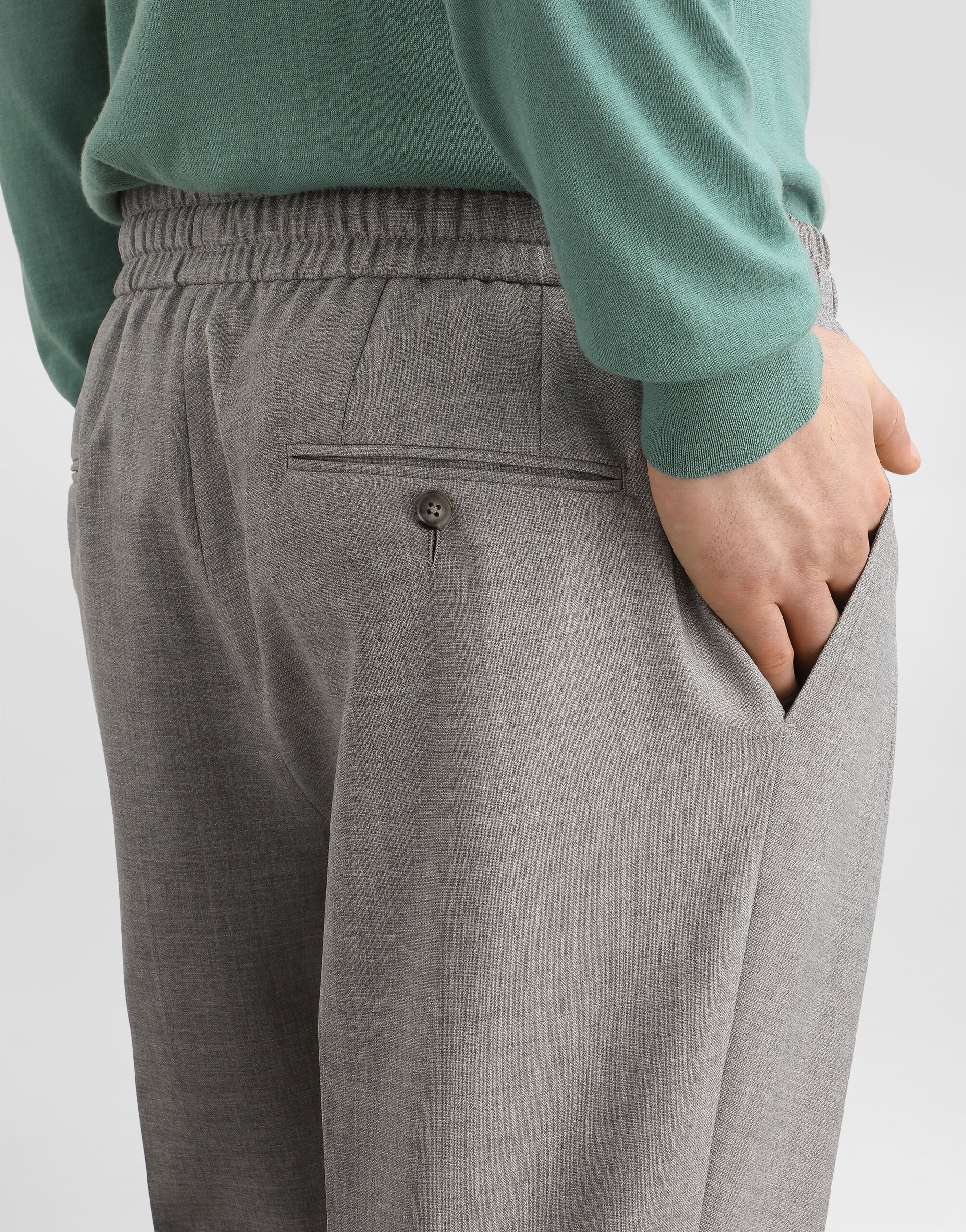 Wool jogging trousers - thumbnail 5