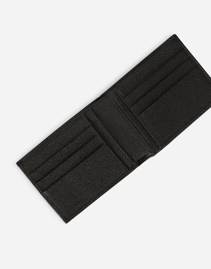 Dolce & Gabbana Bifold wallet in crocodile flank leather BRAUN BP0437A2088