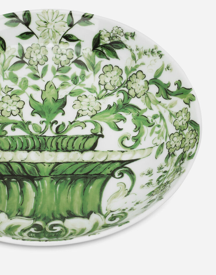 Dolce & Gabbana Set 2 Porcelain Soup Plates Multicolor TC0S05TCA88