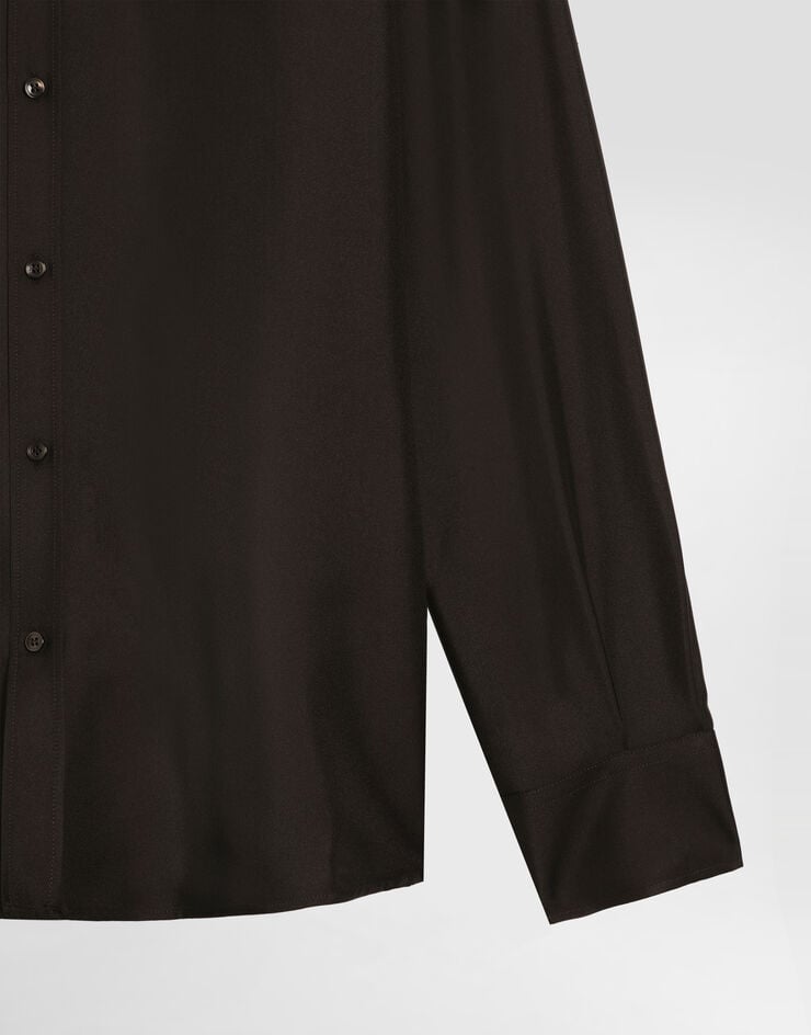 Dolce & Gabbana Gold silk twill shirt Multicolor G5ML1TFU1S4