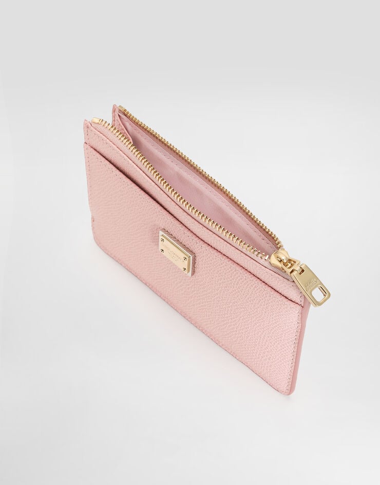 Dolce & Gabbana Dauphine calfskin card holder Dolce & Gabbana Dauphine calfskin card holder Pink BI1261A1001
