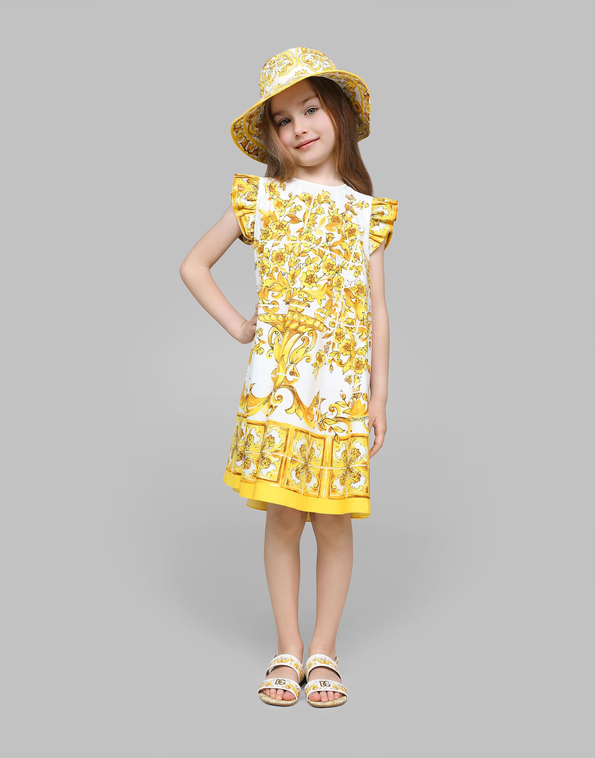 Yellow dolce and gabbana dress top