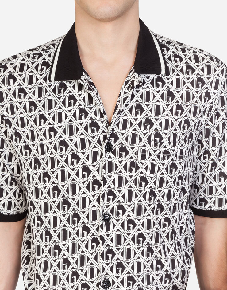 Dolce & Gabbana Jersey DG print shirt NERO G5GP6TFS793