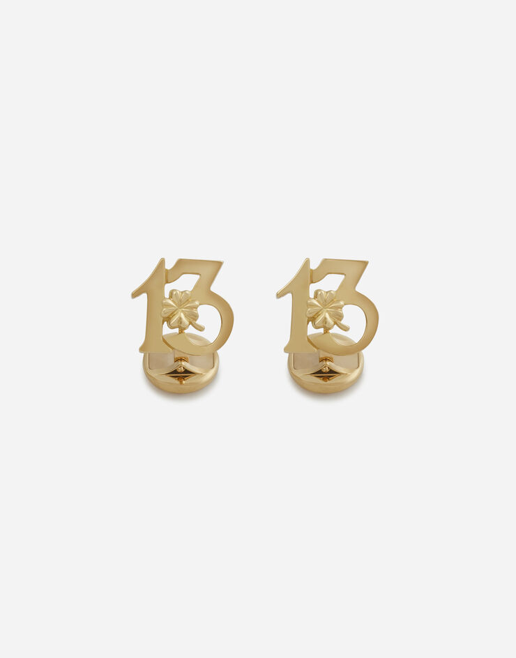 Dolce & Gabbana Good luck cufflinks in yellow gold Gold WFJG3GW00R1