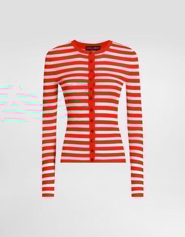 Dolce & Gabbana Viscose cardigan Multicolor FXVC6ZJAIRR