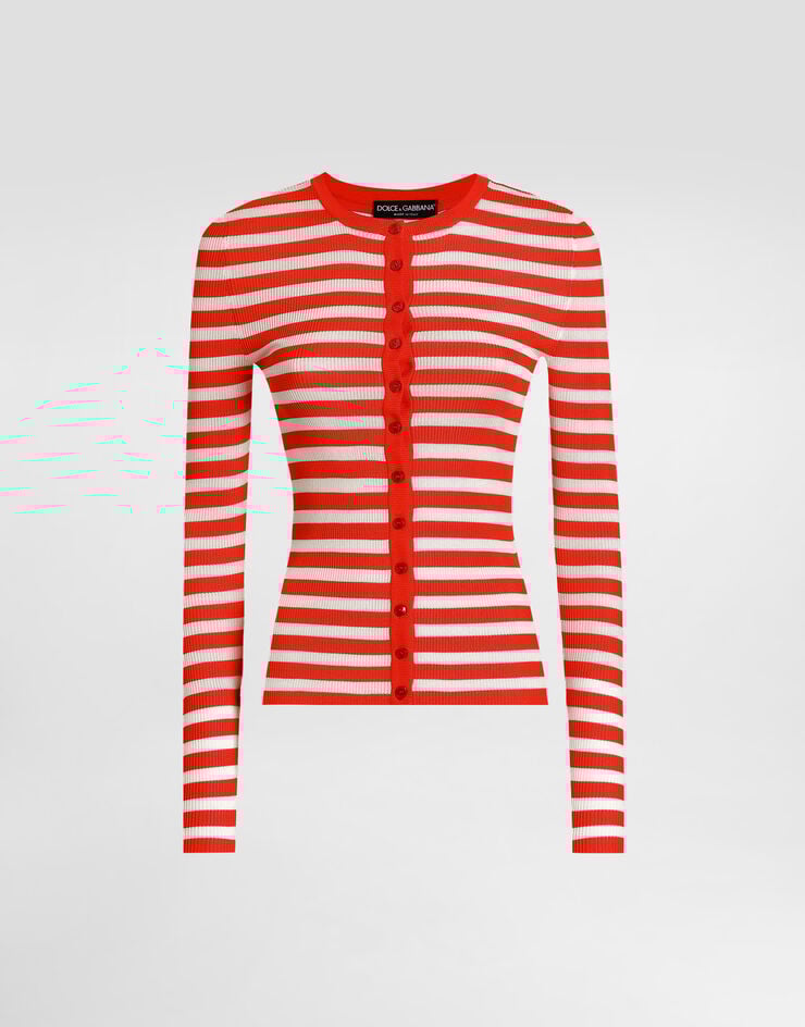 Dolce & Gabbana Viscose cardigan Multicolor FXVC6ZJAIRR