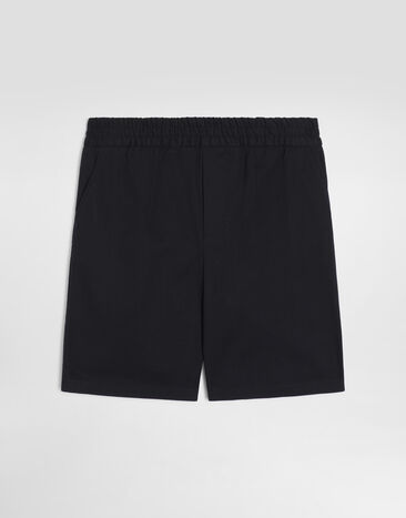 Dolce & Gabbana Cotton gabardine bermuda shorts Blue L44Q29FUFNV