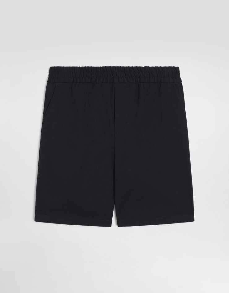 Dolce & Gabbana Cotton gabardine bermuda shorts Blue L44Q29FUFNV