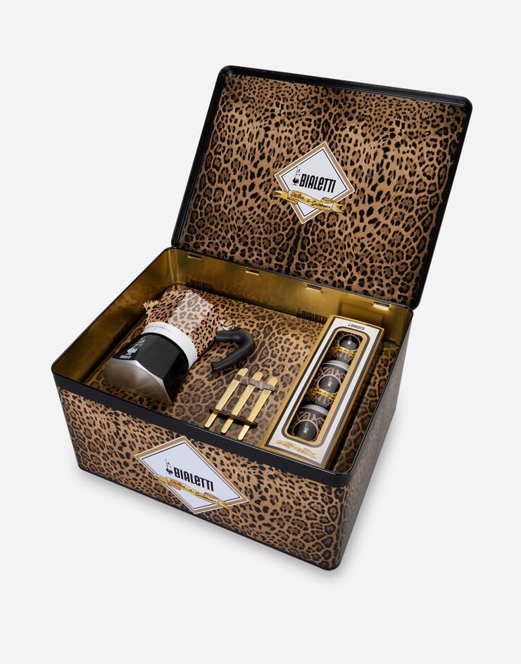 Dolce & Gabbana Moka Box Medium + 3 Porcelain cups & 3 gold stir sticks BIALETTI DOLCE&GABBANA Dolce & Gabbana Moka Box Medium + 3 Porcelain cups & 3 gold stir sticks BIALETTI DOLCE&GABBANA Multicolor TCK016TCAFN