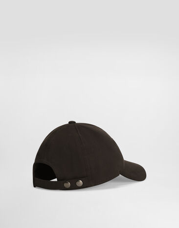Dolce & Gabbana Cotton gabardine baseball cap Brown GH931ZFUFKQ