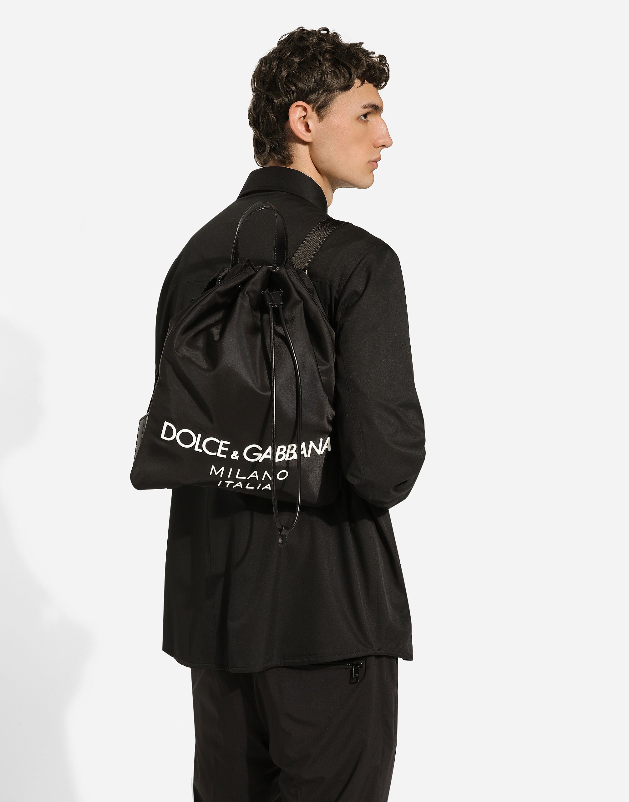 Blackのメンズ ナイロン バックパック | Dolce&Gabbana®