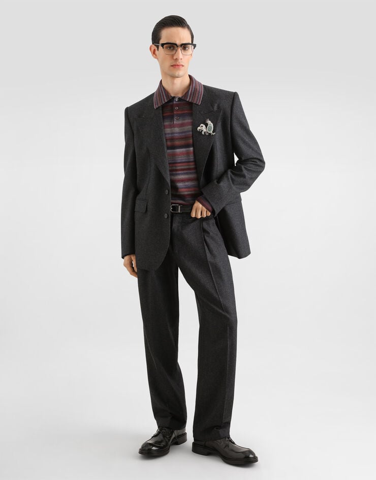 Dolce & Gabbana Sinatra single-breasted wool flannel jacket Dolce & Gabbana Sinatra single-breasted wool flannel jacket G2WQ5TFU291