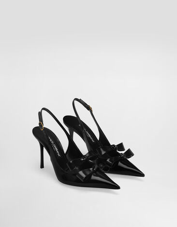 Dolce & Gabbana Calfskin slingback Black CG1114A1037