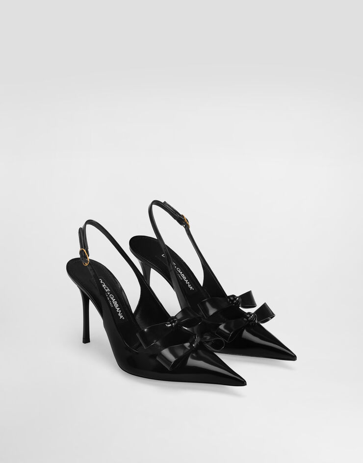 Dolce & Gabbana Calfskin slingback Black CG1114A1037