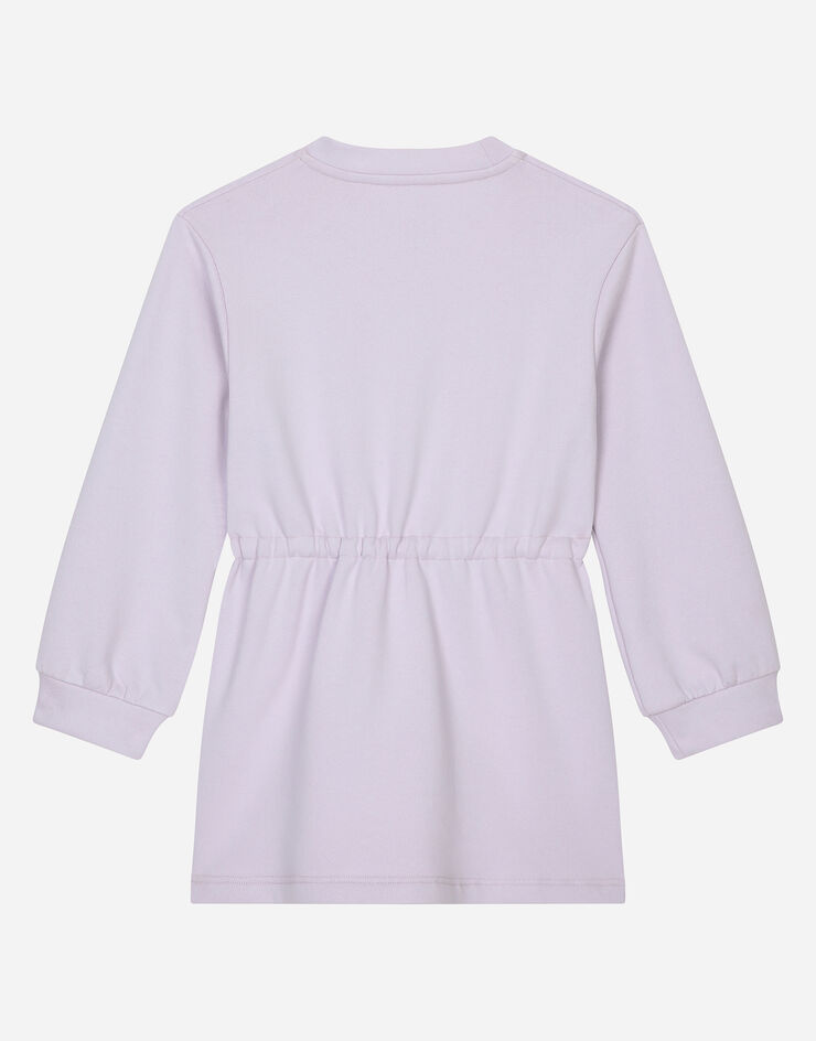 Dolce & Gabbana Abito in jersey con logo Dolce&Gabbana Lilla L5JD8ZG7NYV