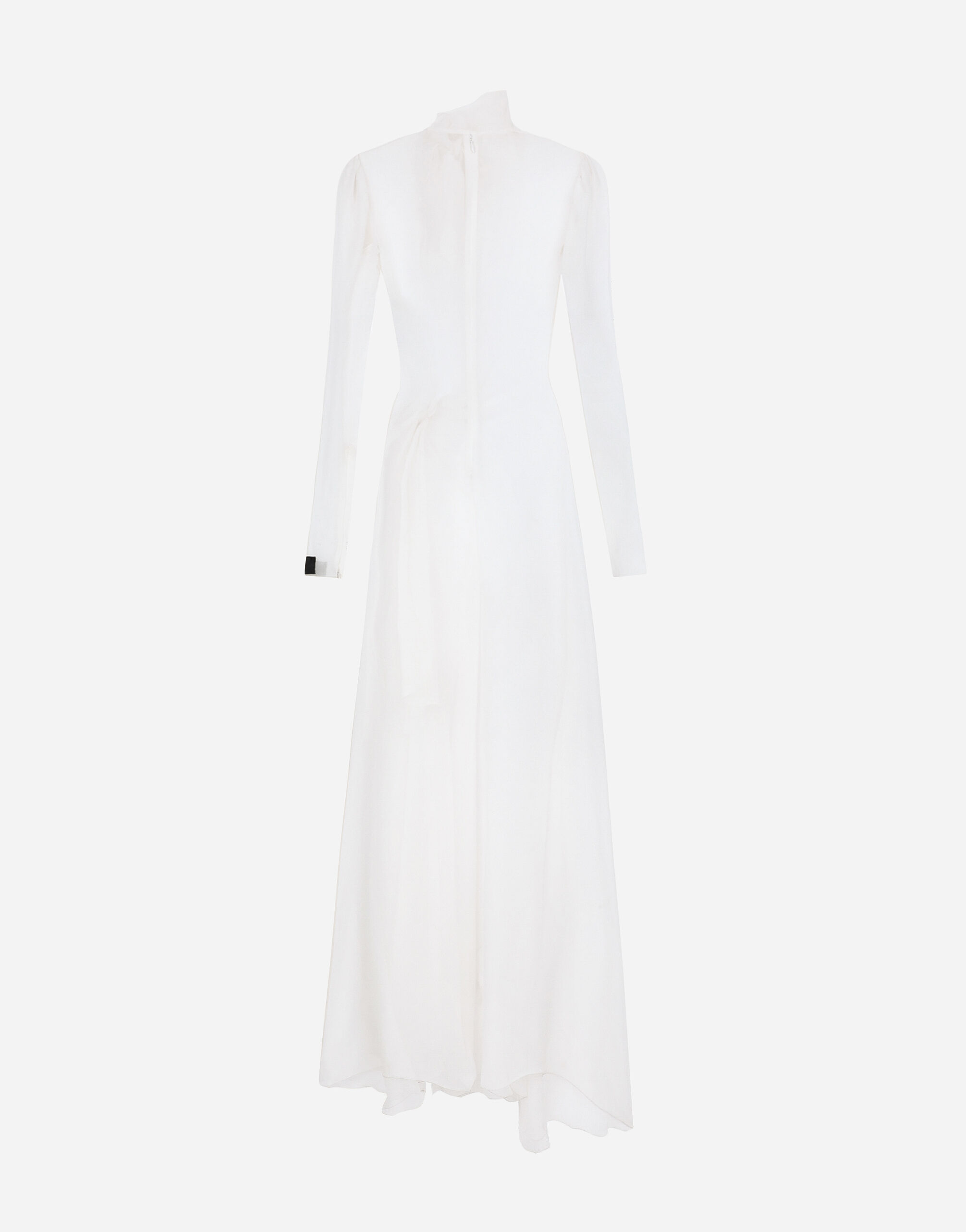 White silk chiffon dress hot sale
