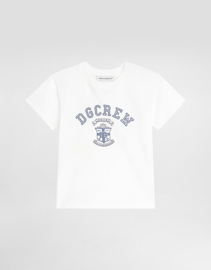 Dolce & Gabbana Jersey t-shirt with print White L1JTEYG7PUD