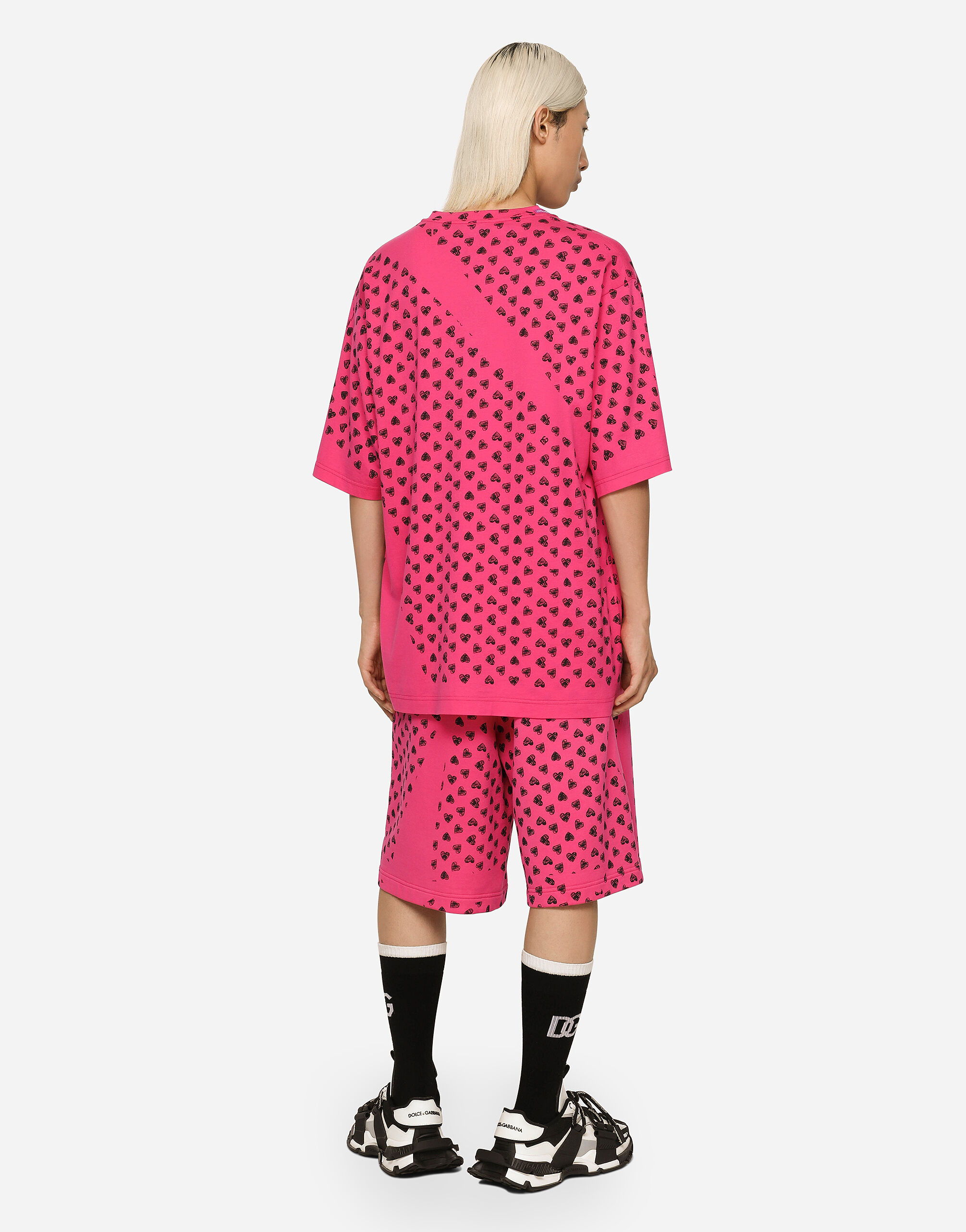 マルチカラーのメンズ ジョギングバミューダパンツ ジャージー マルチカラーのメンズ ジョギングバミューダパンツ ジャージー