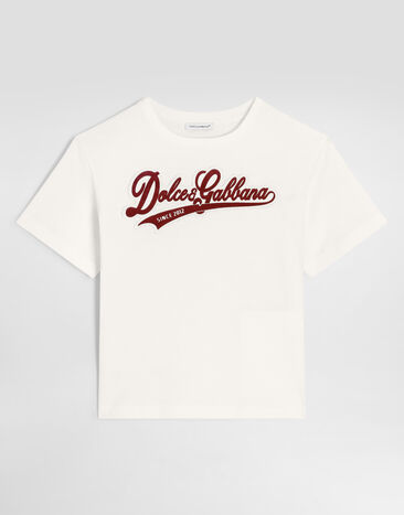 Dolce & Gabbana Jersey t-shirt with logo  L4JTHVG7Q2W