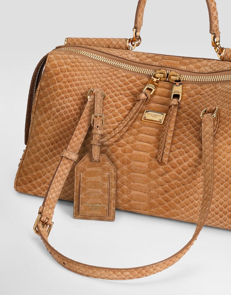 Dolce & Gabbana Medium Vittoria handbag in python Dolce & Gabbana Medium Vittoria handbag in python Beige BB7844A2J54