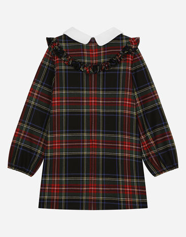 Dolce & Gabbana Wool-blend tartan dress Multicolor L53DV9FQMG9