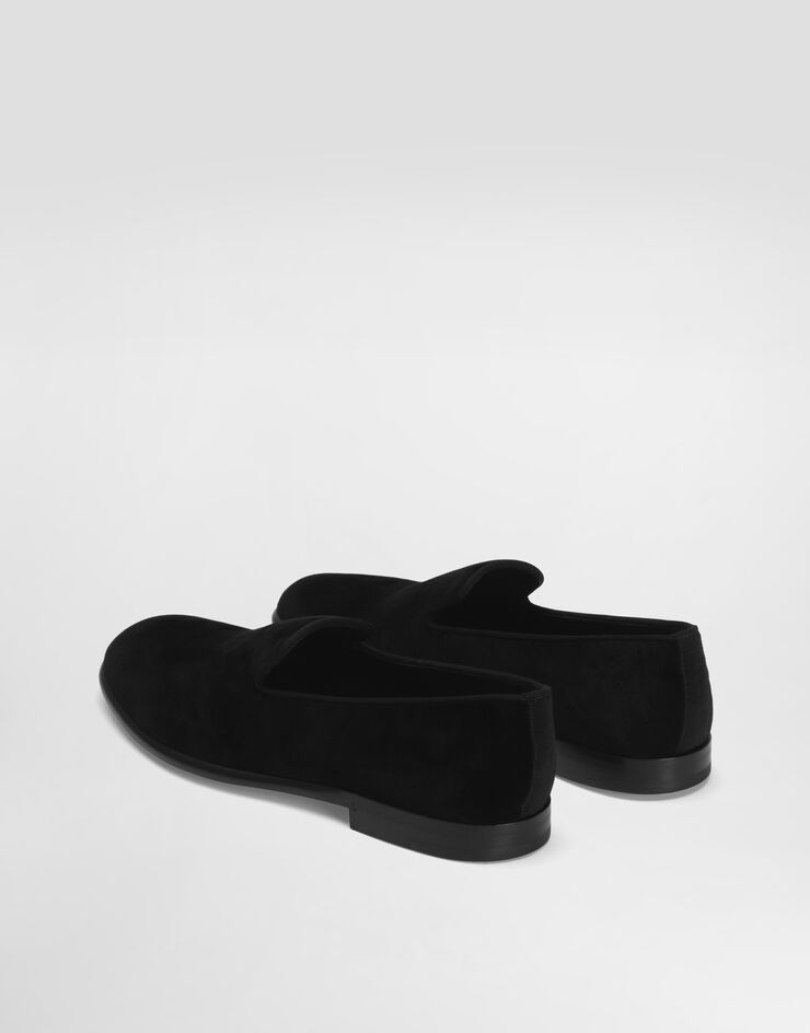 Dolce & Gabbana Velvet slippers Black A50613A6808