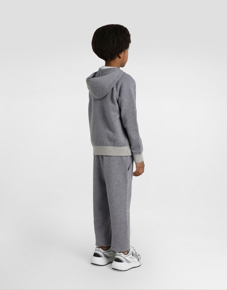 Dolce & Gabbana Wool and cashmere fleece trousers Grey L4KP13JGMB8