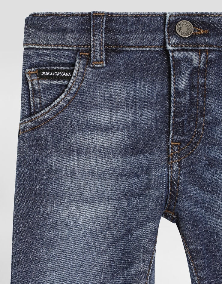 Dolce & Gabbana Regular-fit dark blue wash stretch jeans Blue L11F98LD725