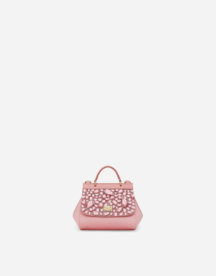 Dolce & Gabbana Мини-сумка Sicily с короткой ручкой розовый EB0003AB000