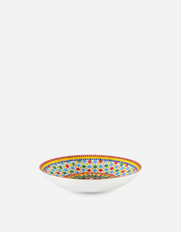 Dolce & Gabbana Set 2 Assiettes Creuses en Porcelaine Multicolore TC0S05TCA22