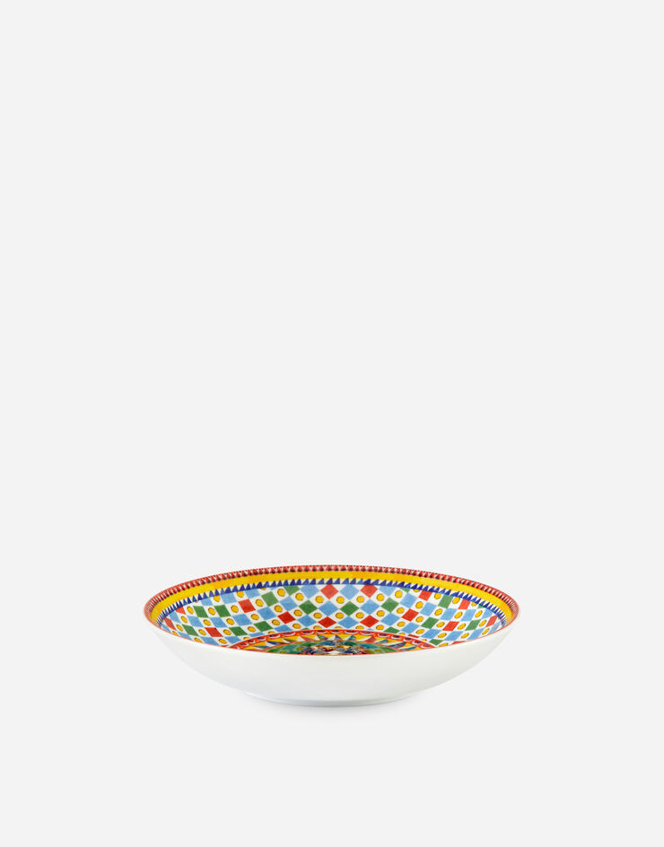 Dolce & Gabbana Set 2 Porcelain Soup Plates Multicolor TC0S05TCA22