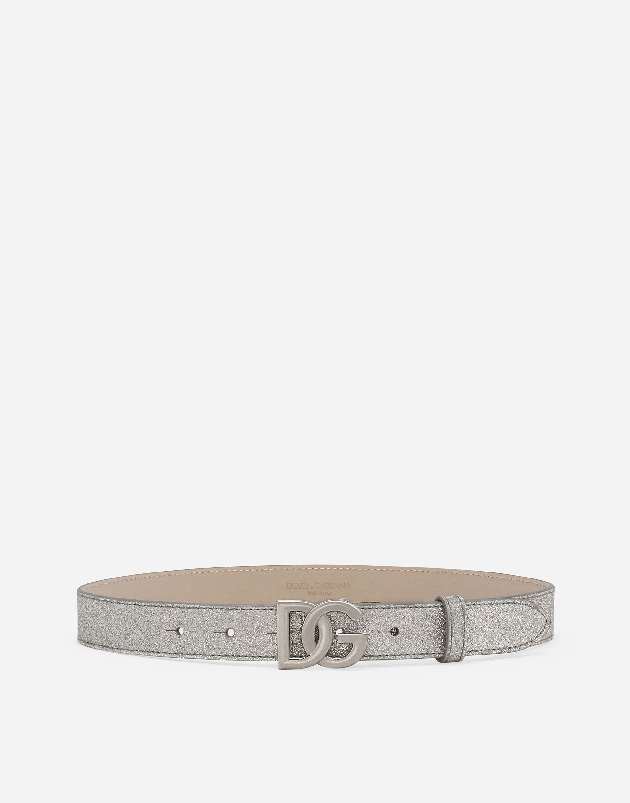 【１着でも送料無料】 Glittery US Dolce&Gabbana® | Girls for Silver in belt fabric 小物