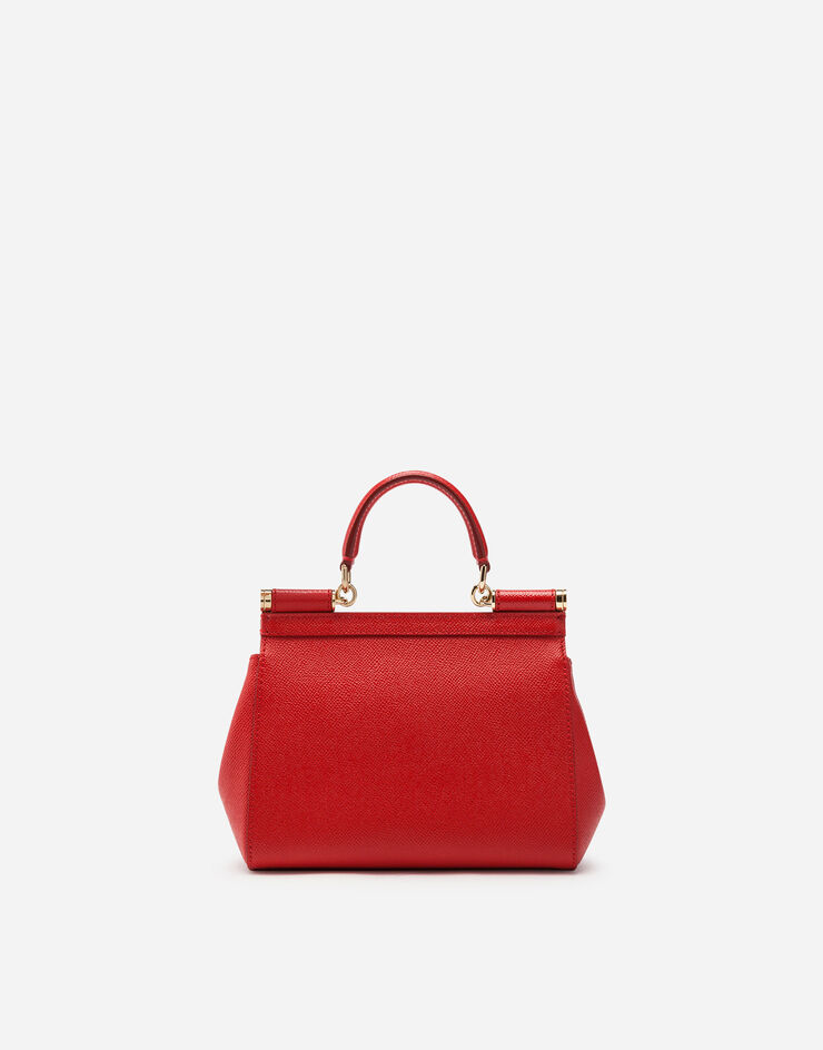 Dolce & Gabbana Small dauphine leather Sicily bag Red BB4825A1001