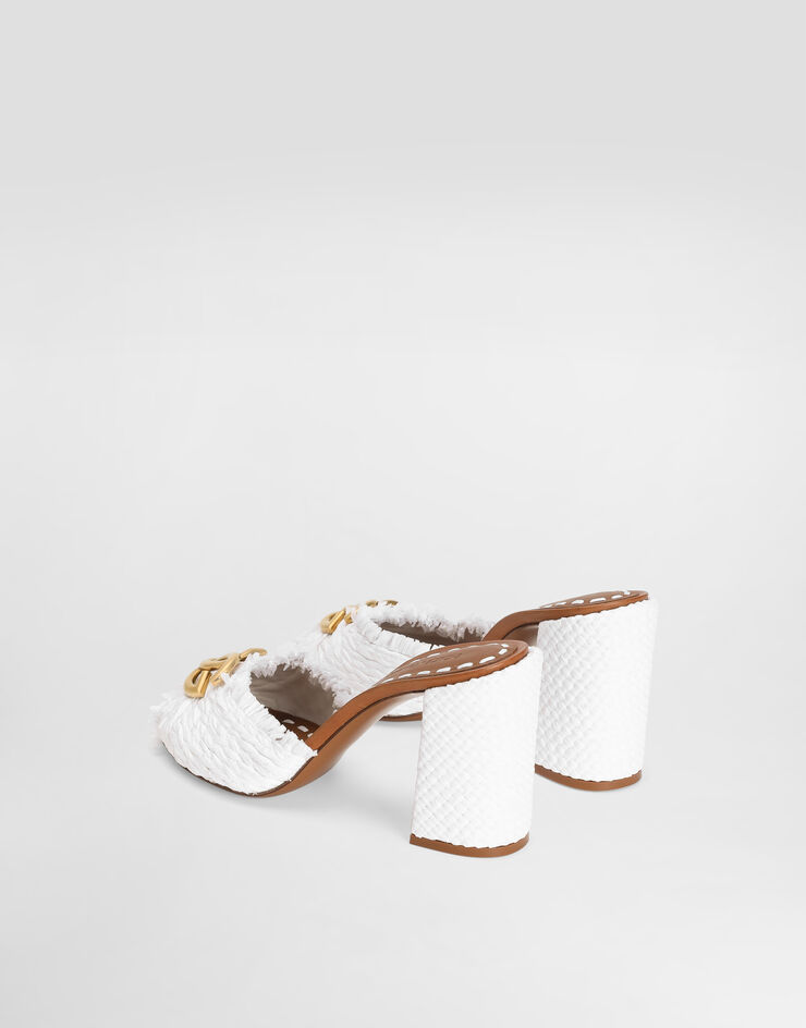 Dolce & Gabbana Raffia mules Multicolor CR2036AN217
