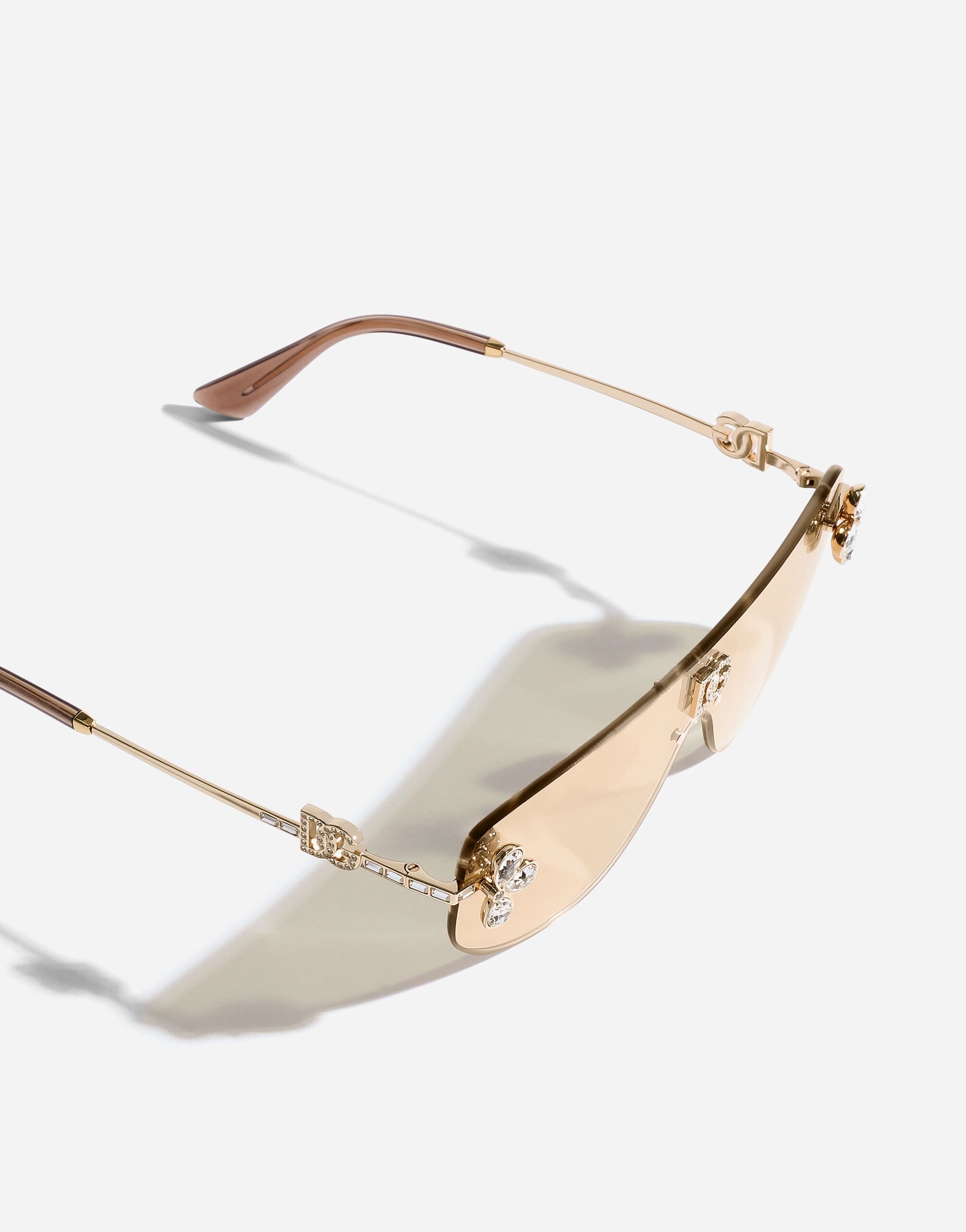 超美品 DOLCE & GABBANA サングラス DG Crystals Sunglasses in Gold for Women | Dolce&Gabbana® US
