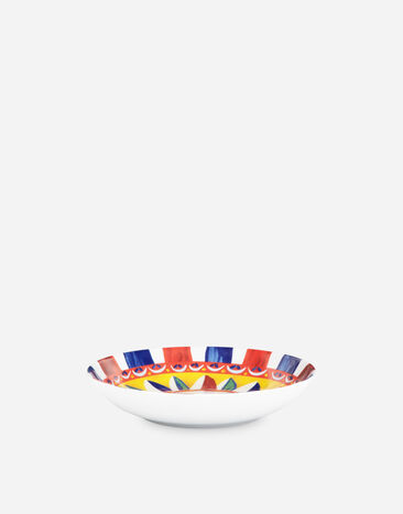 Dolce & Gabbana Set 2 Assiettes Creuses en Porcelaine Multicolore TC0S05TCA31