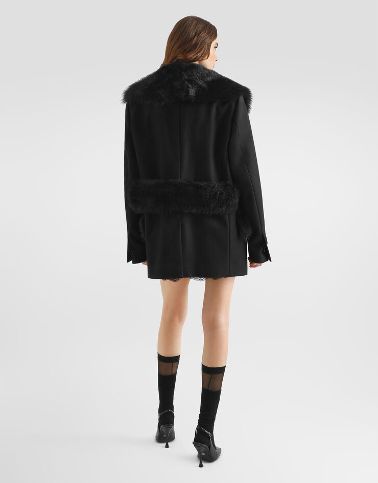 Dolce & Gabbana Wool coat Black F0W4UZHU2B0